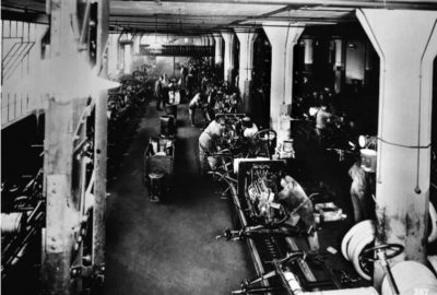 Early Ford Assembly Line